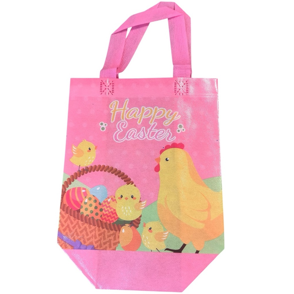 Happy Easter Bunny Tote Gift Pastel Bag Various Colors New 3/$15✨ - Picture 5 of 6